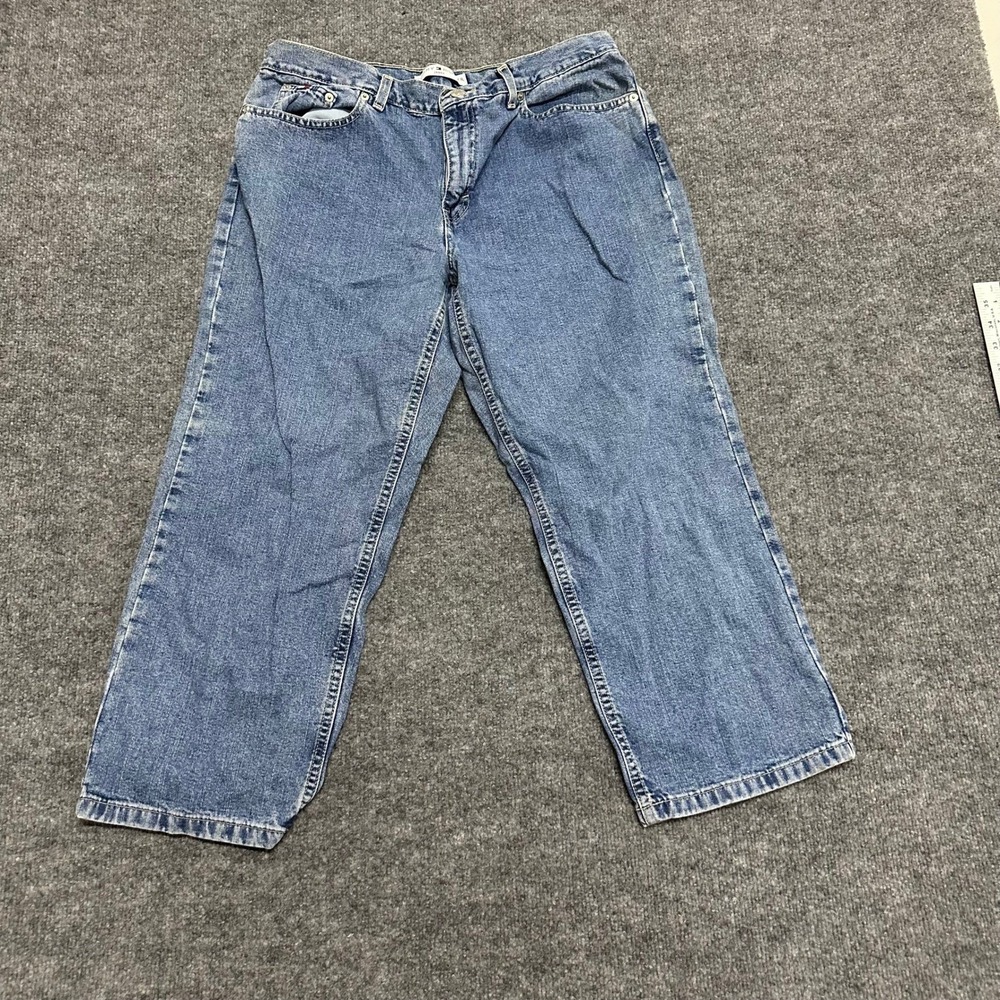 Tommy Hilfiger Jeans Womens Size 12 Blue Cotton Straight Leg Denim Casual